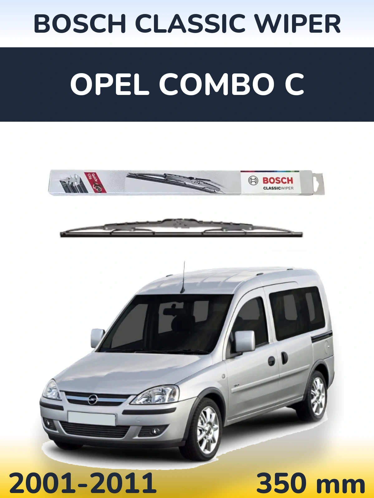 Torkarblad BOSCH Classic Wiper för Opel Combo C
