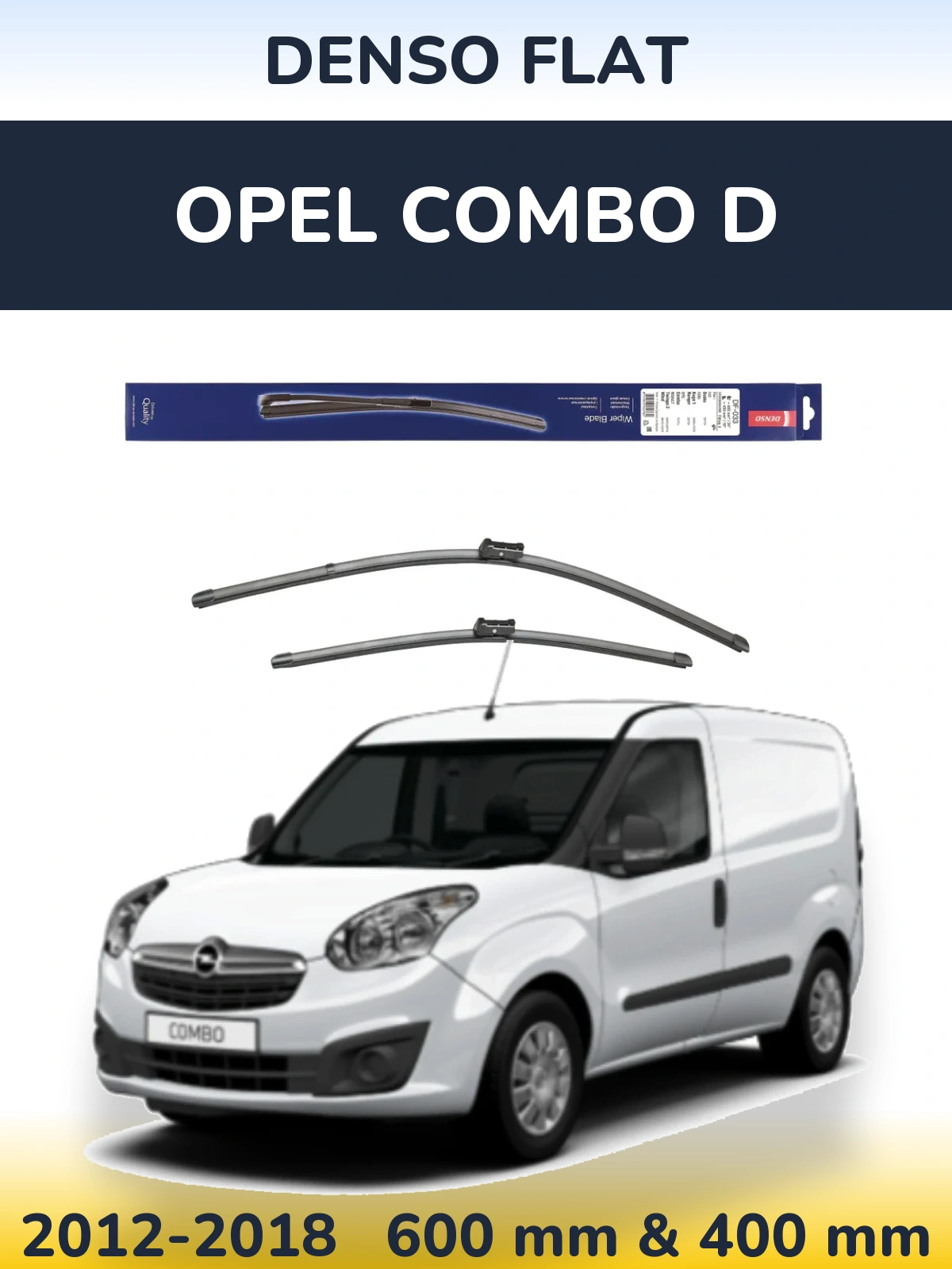Torkarblad Denso Flat för Opel Combo D