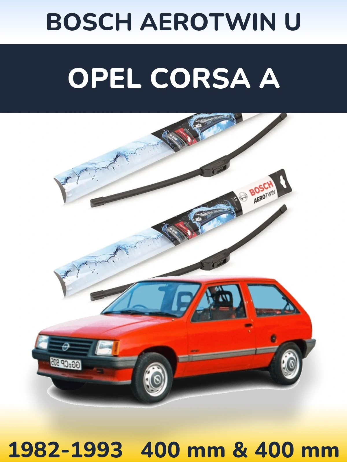 Torkarblad BOSCH AeroTwin U för Opel Corsa A