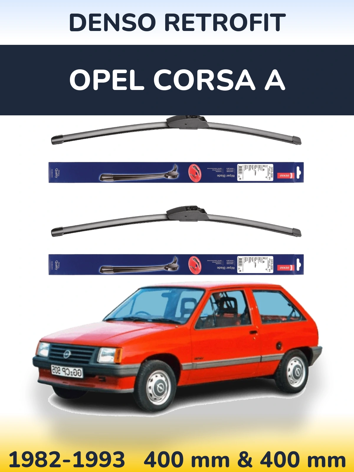 Torkarblad Denso Retrofit för Opel Corsa A