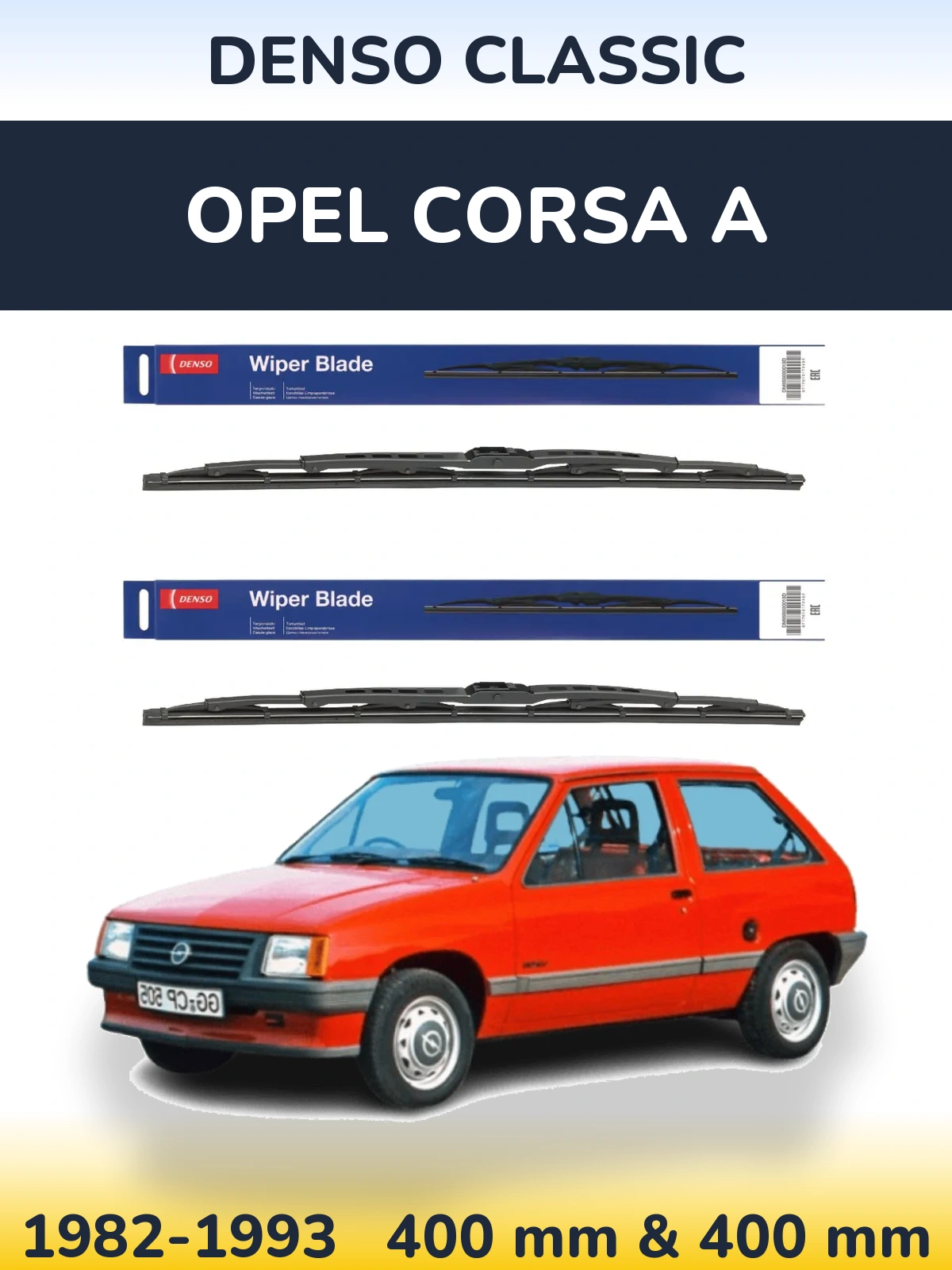 Torkarblad Denso Classic för Opel Corsa A
