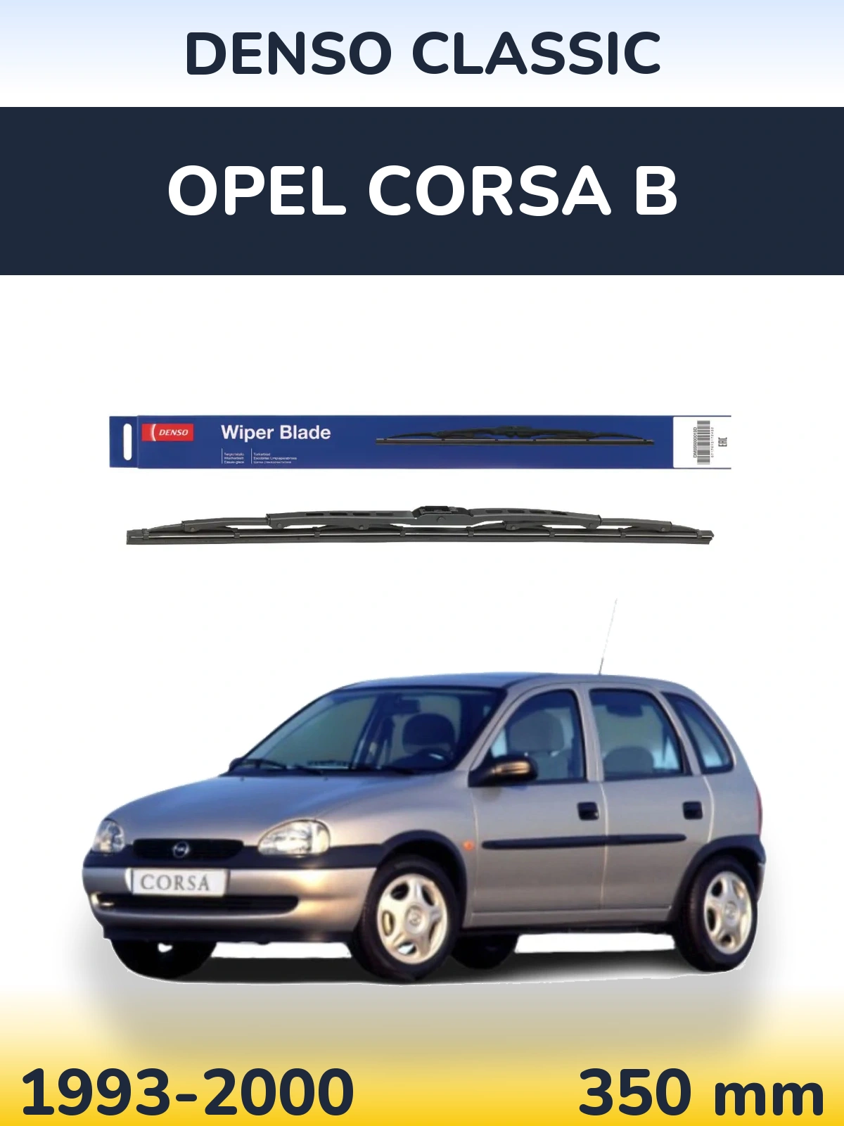 Torkarblad Denso Classic för Opel Corsa B