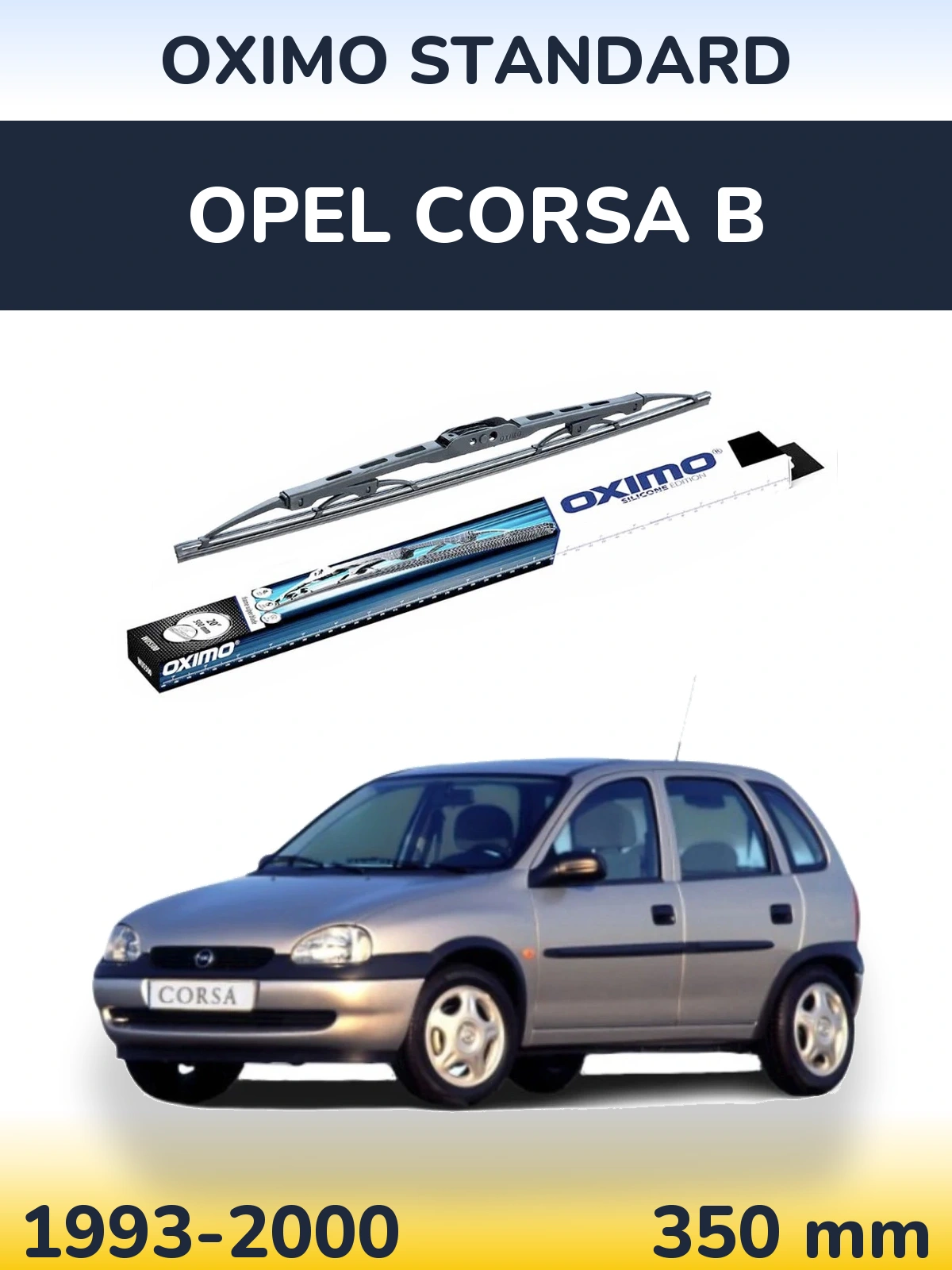 Torkarblad Oximo Standard för Opel Corsa B