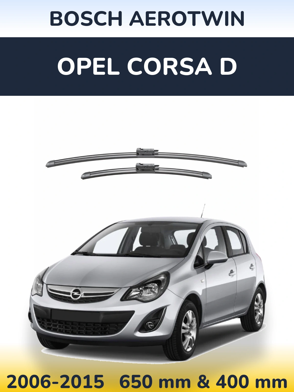 Torkarblad BOSCH AeroTwin för Opel Corsa D