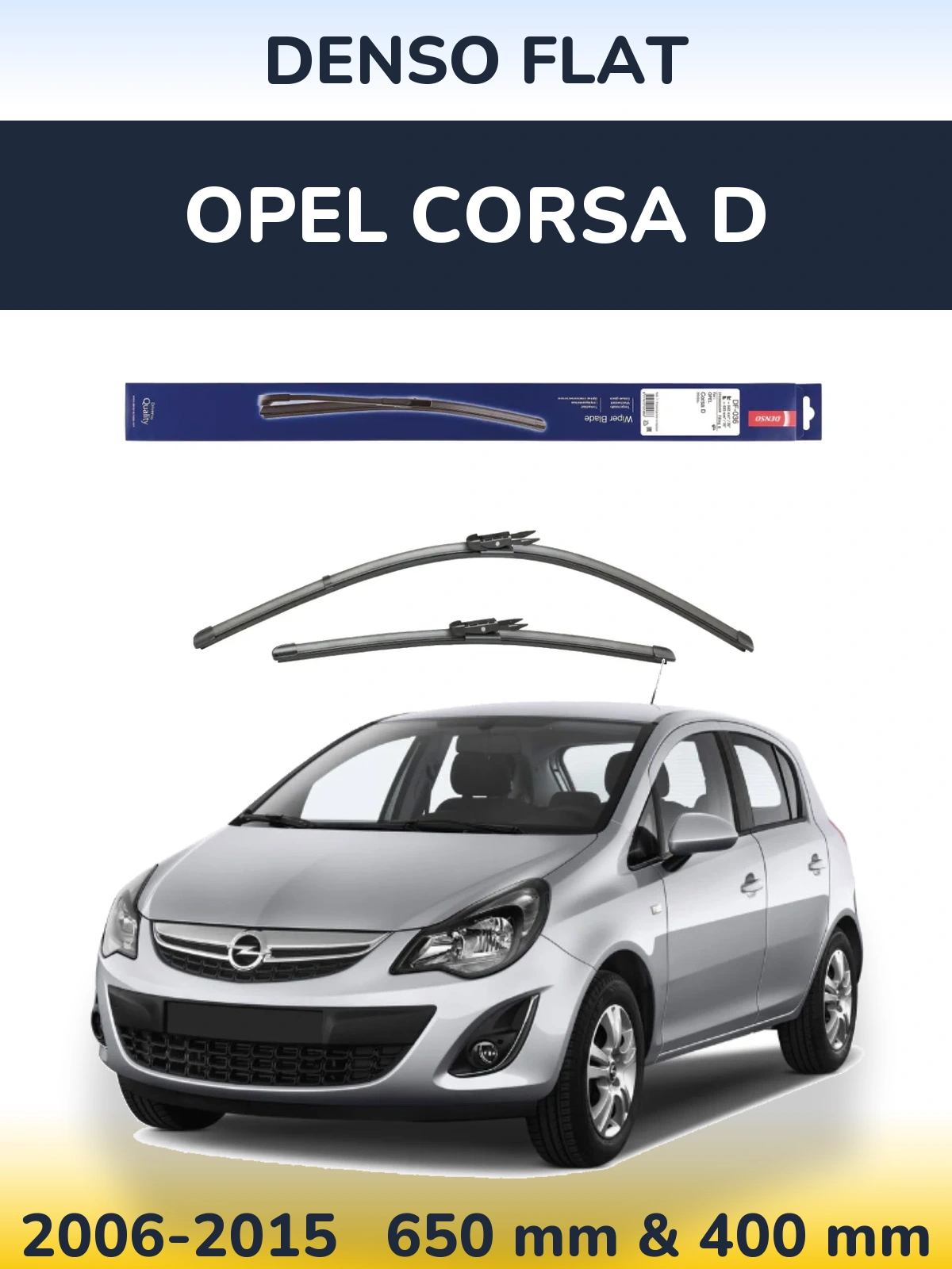 Torkarblad Denso Flat för Opel Corsa D