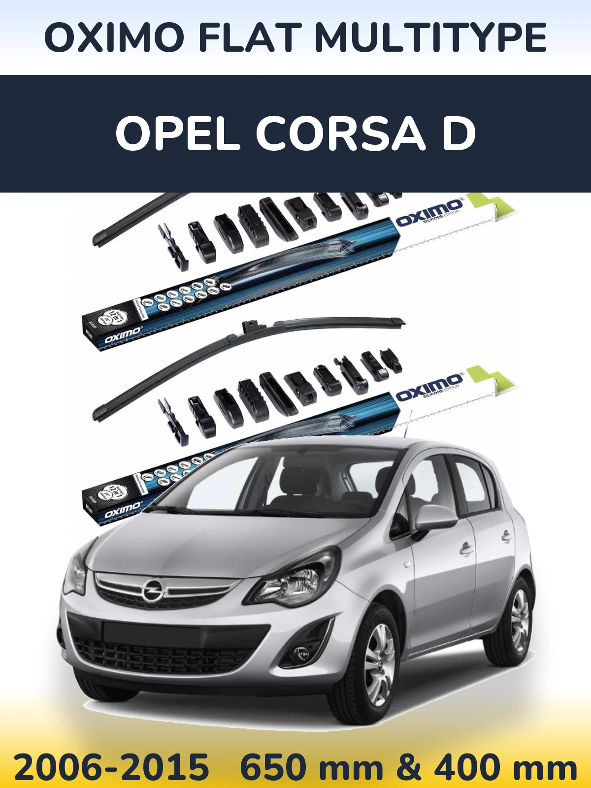 Torkarblad Oximo Flat MultiType för Opel Corsa D