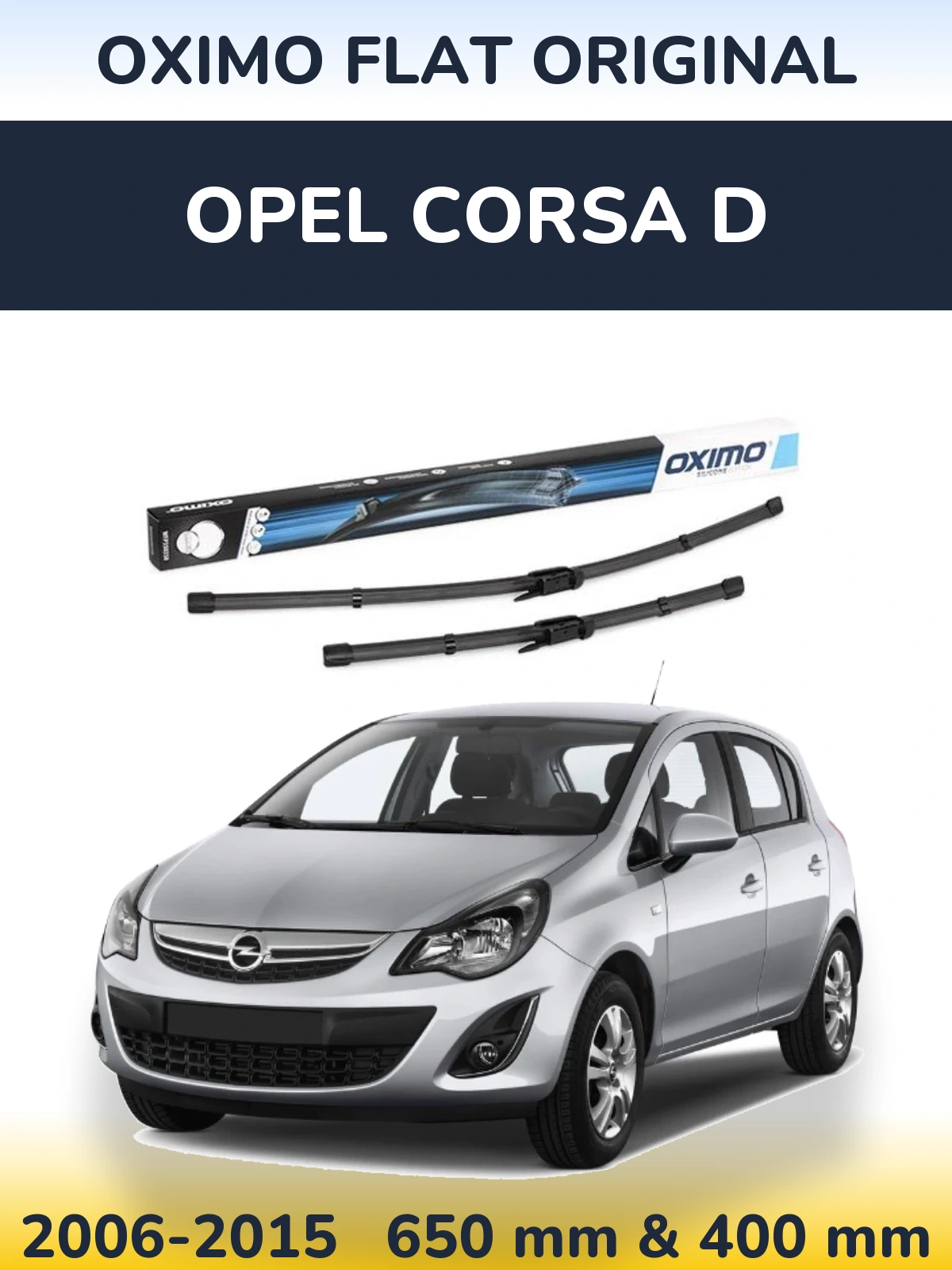 Torkarblad Oximo Flat Original för Opel Corsa D