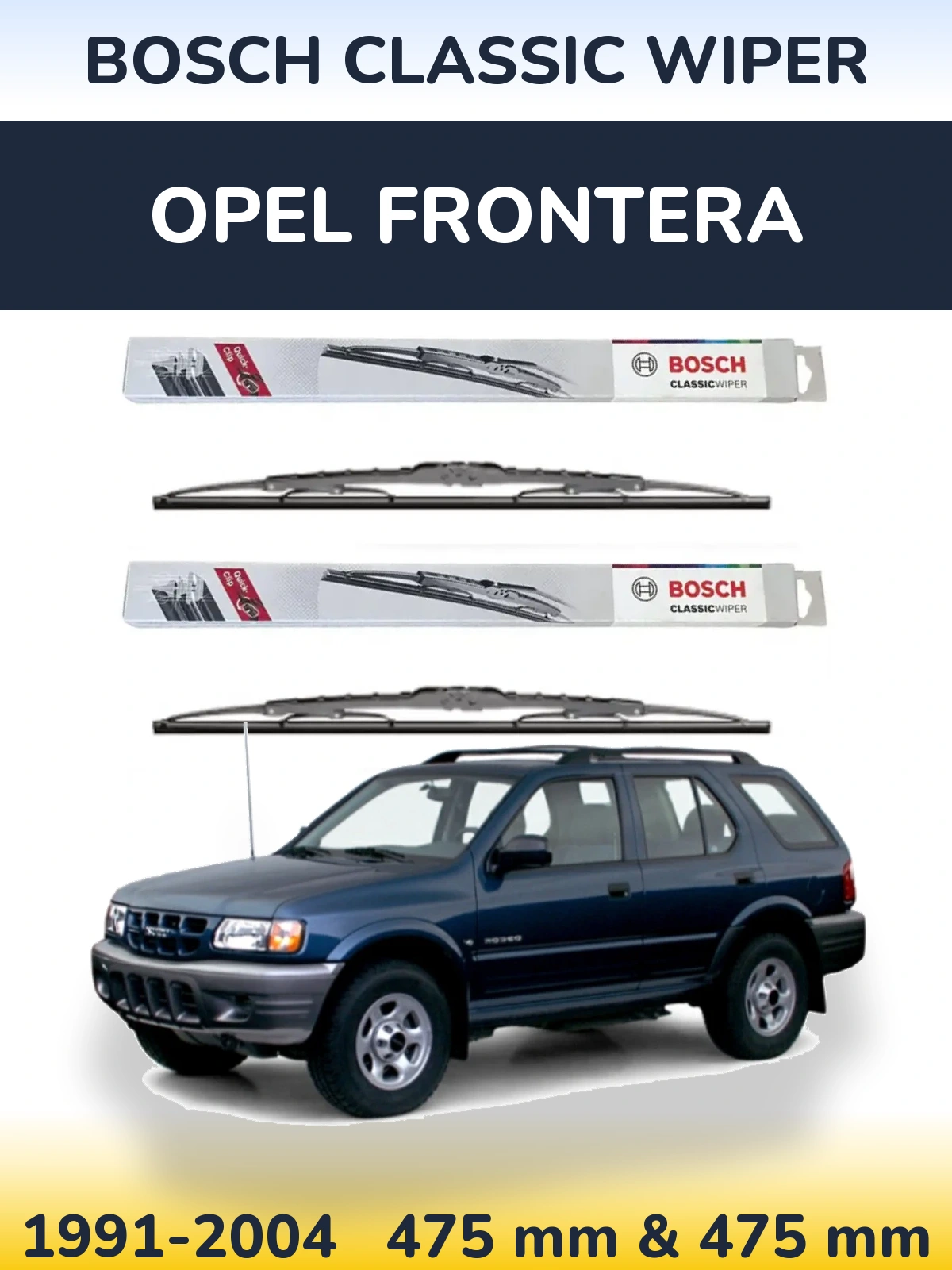 Torkarblad BOSCH Classic Wiper för Opel Frontera