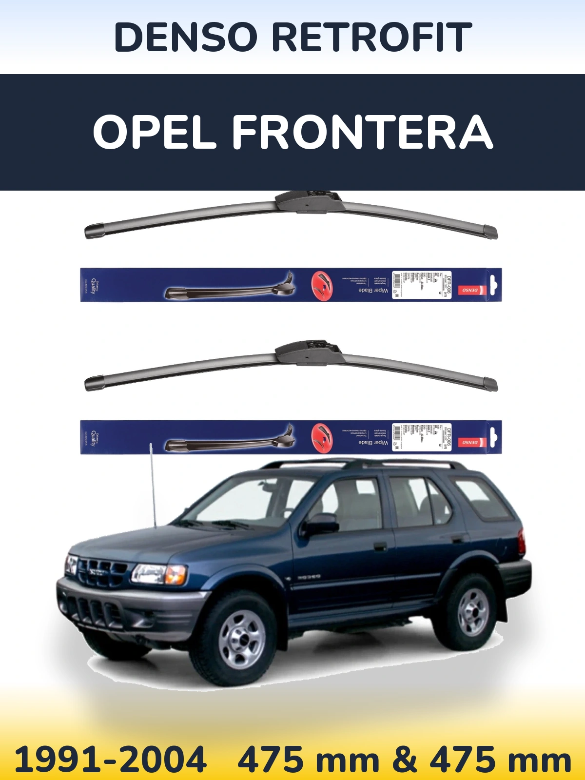 Torkarblad Denso Retrofit för Opel Frontera