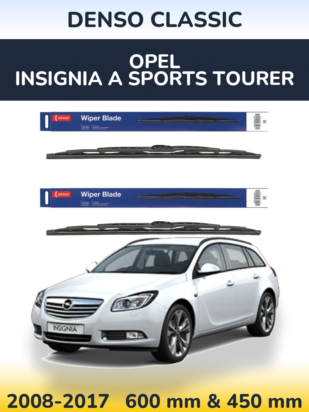 Torkarblad Denso Classic för Opel Insignia A Sports Tourer