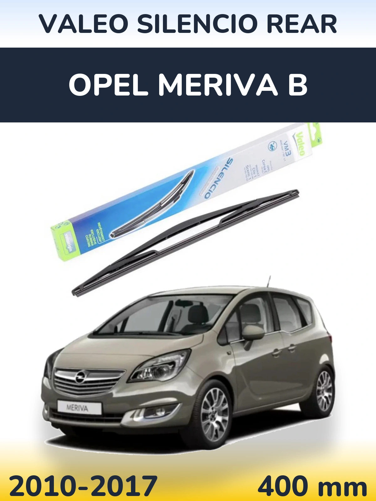 Torkarblad Valeo Silencio Rear för Opel Meriva B