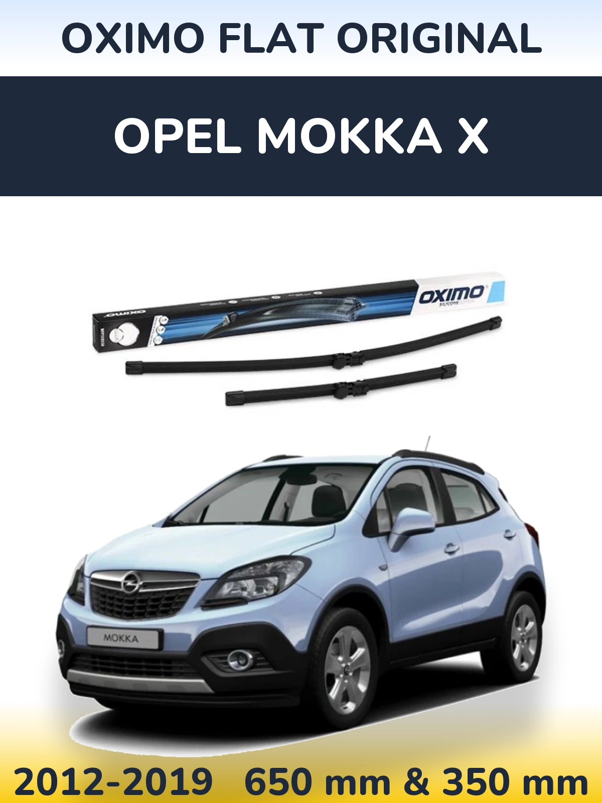 Torkarblad Oximo Flat Original för Opel Mokka X