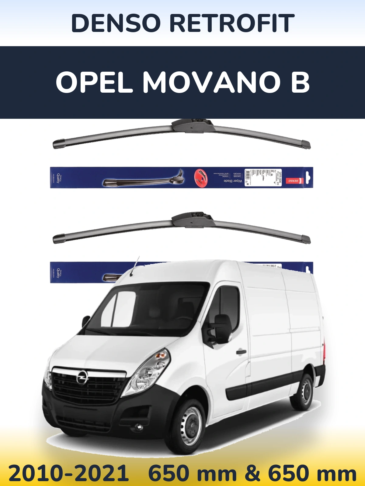 Torkarblad Denso Retrofit för Opel Movano B