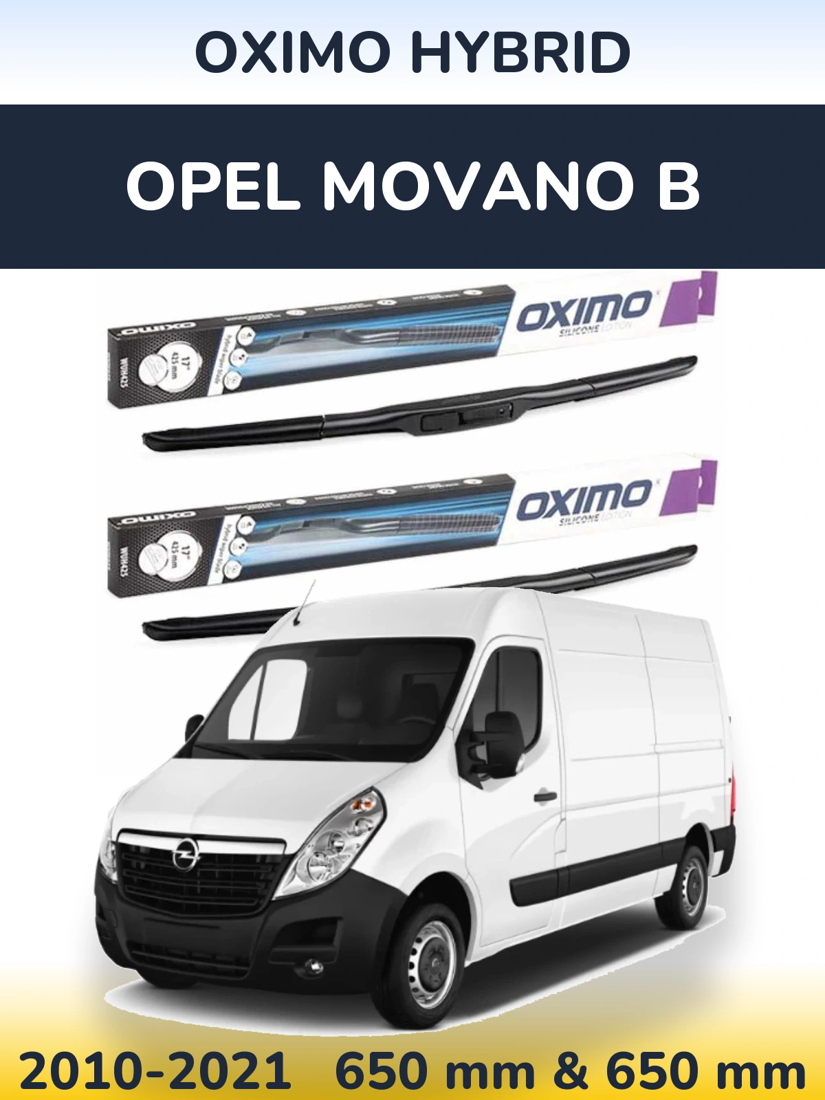 Torkarblad Oximo Hybrid för Opel Movano B