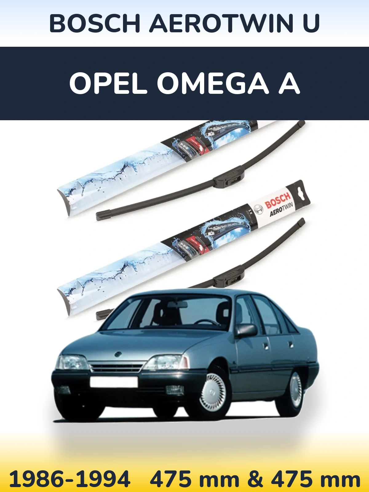 Torkarblad BOSCH AeroTwin U för Opel Omega A