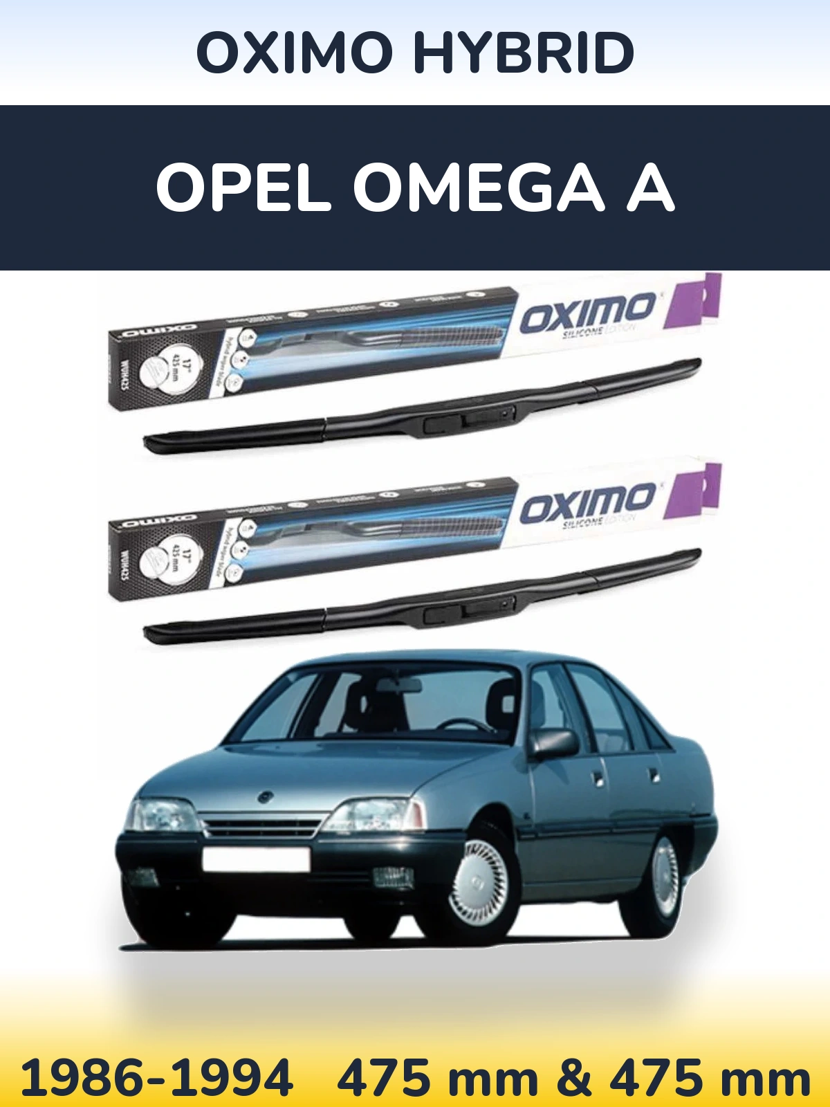 Torkarblad Oximo Hybrid för Opel Omega A
