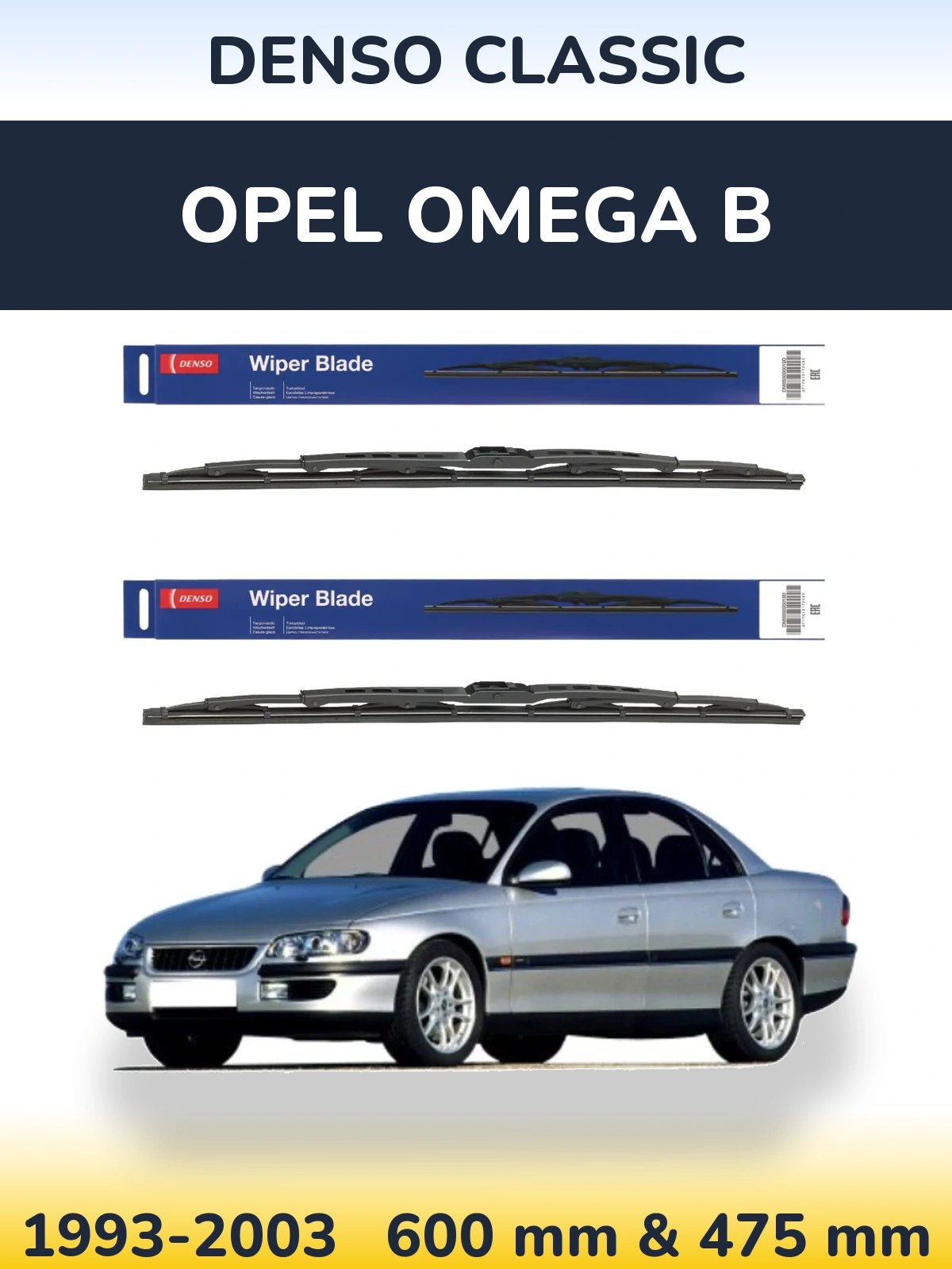 Torkarblad Denso Classic för Opel Omega B