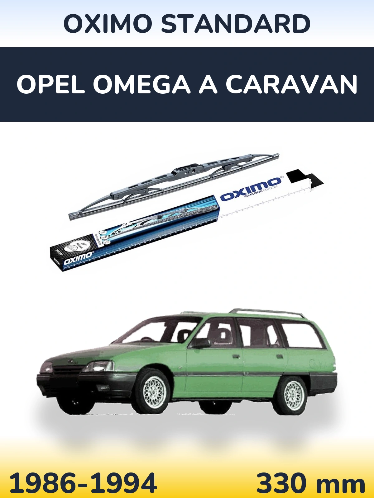 Torkarblad Oximo Standard för Opel Omega A Caravan