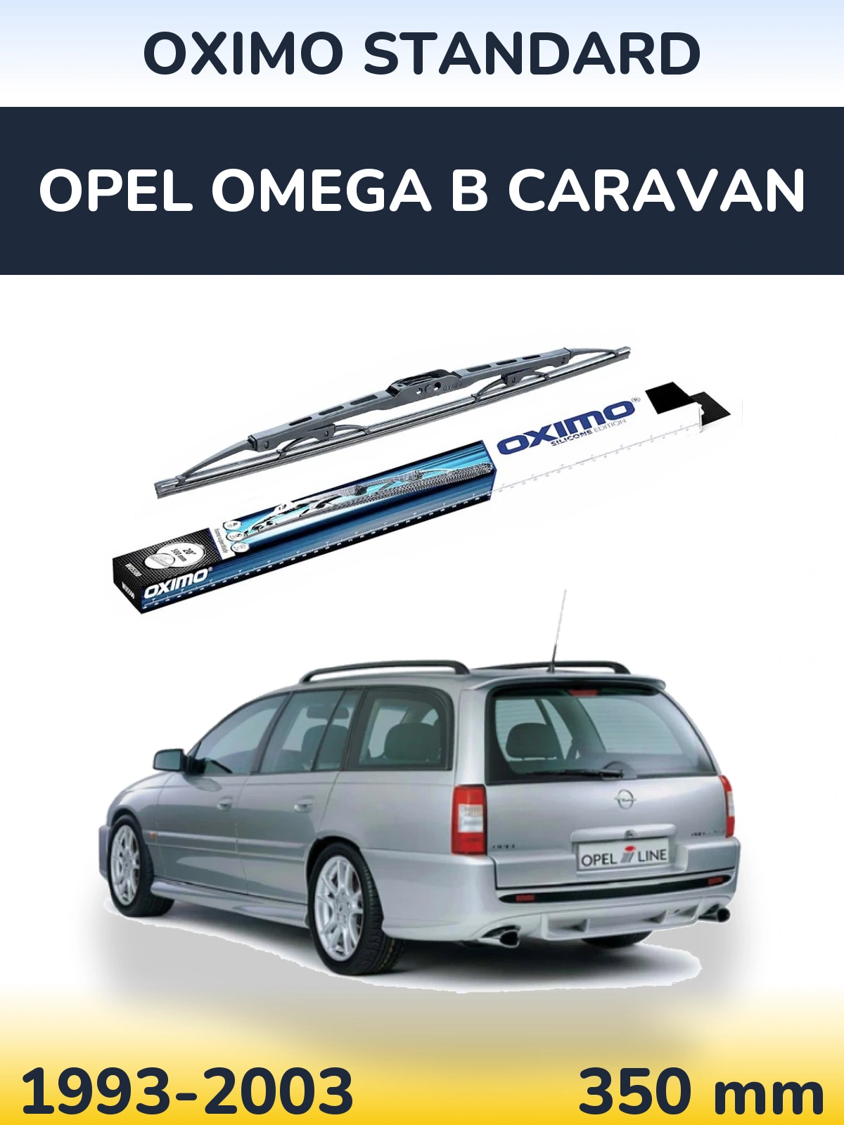 Torkarblad Oximo Standard för Opel Omega B Caravan