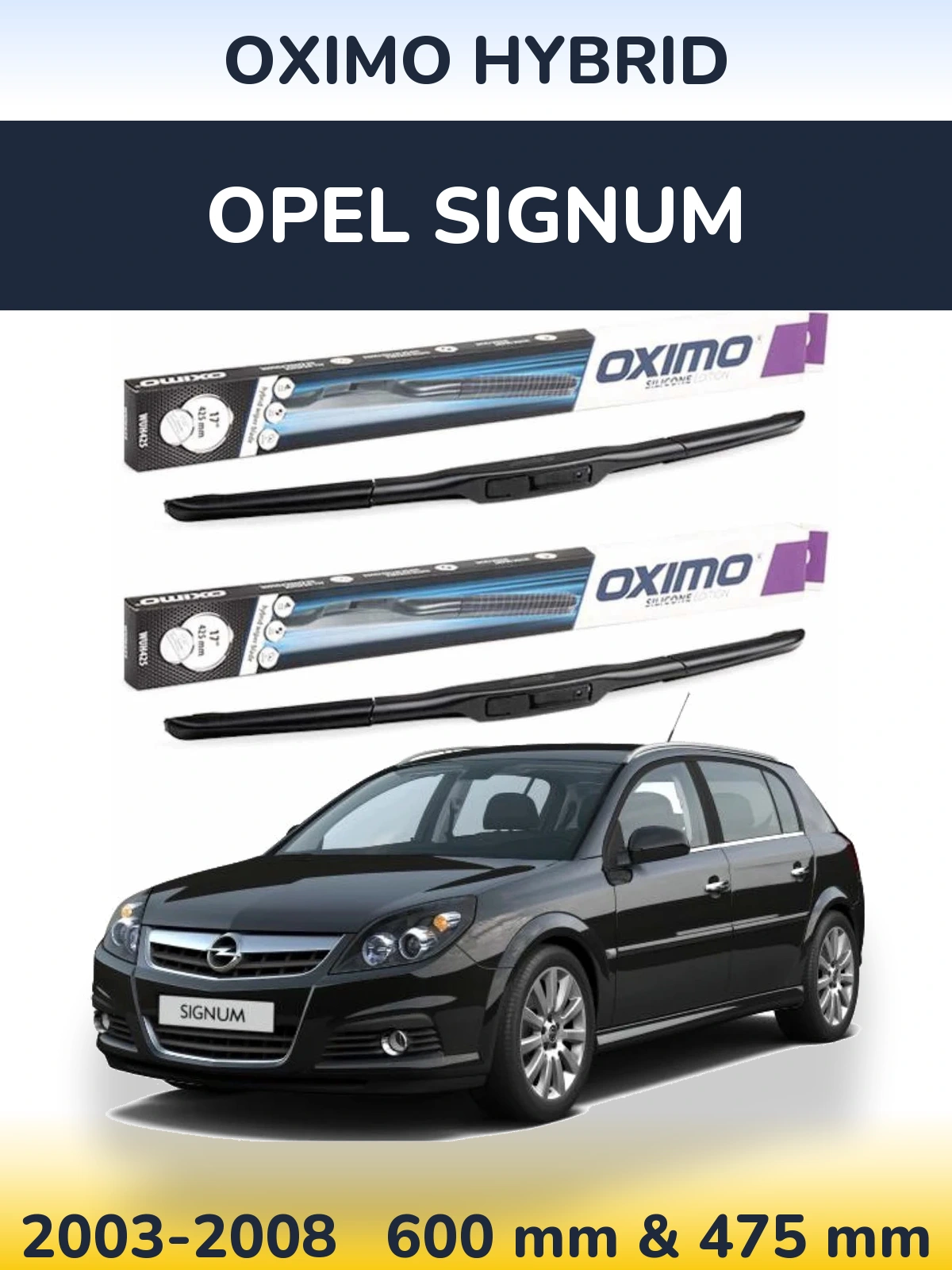 Torkarblad Oximo Hybrid för Opel Signum