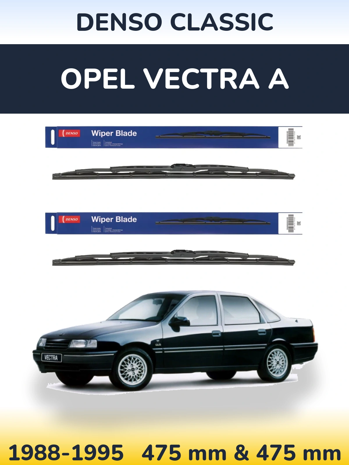 Torkarblad Denso Classic för Opel Vectra A