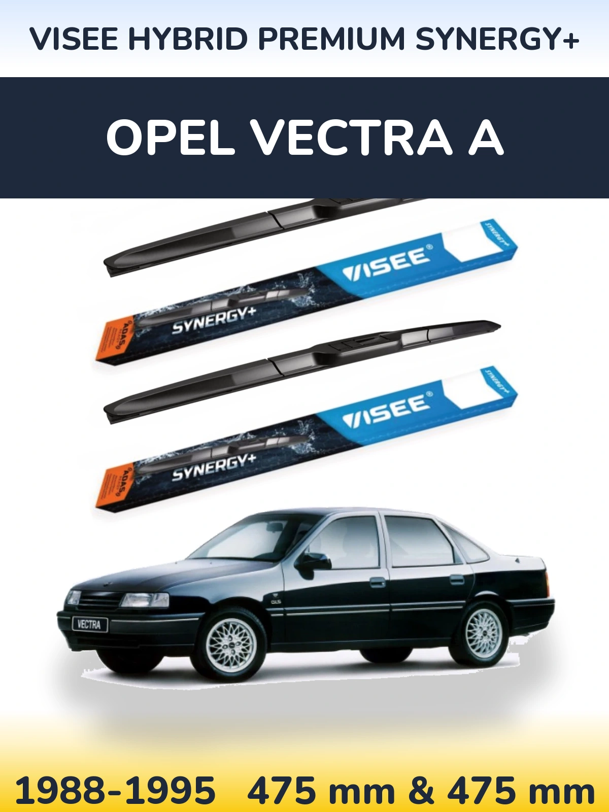Torkarblad VISEE HYBRID PREMIUM SYNERGY+ för Opel Vectra A