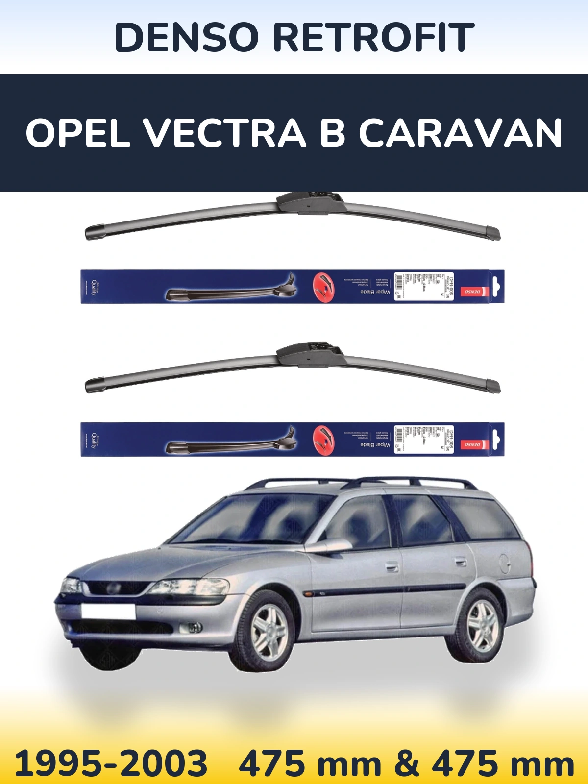 Torkarblad Denso Retrofit för Opel Vectra B Caravan