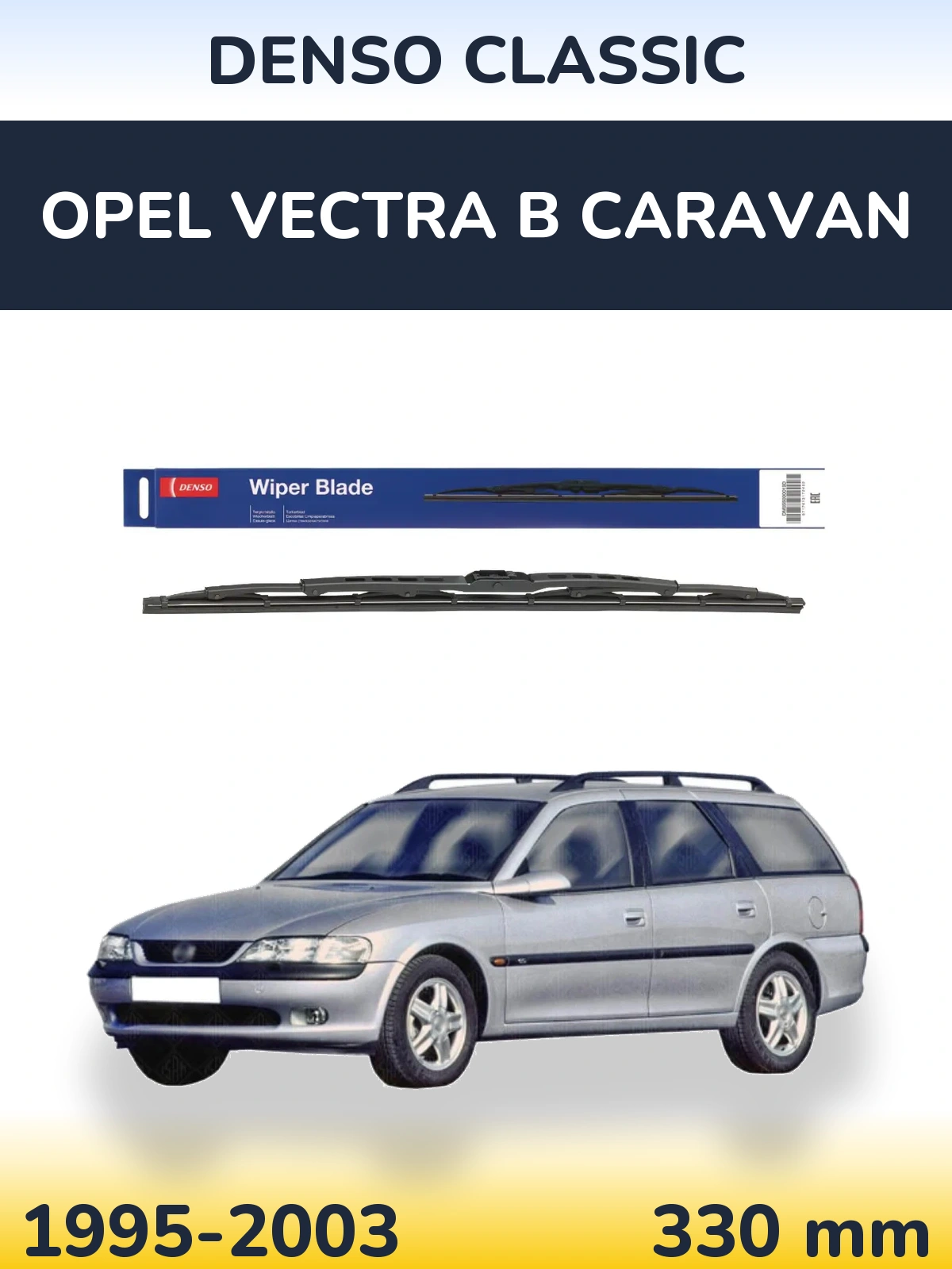 Torkarblad Denso Classic för Opel Vectra B Caravan