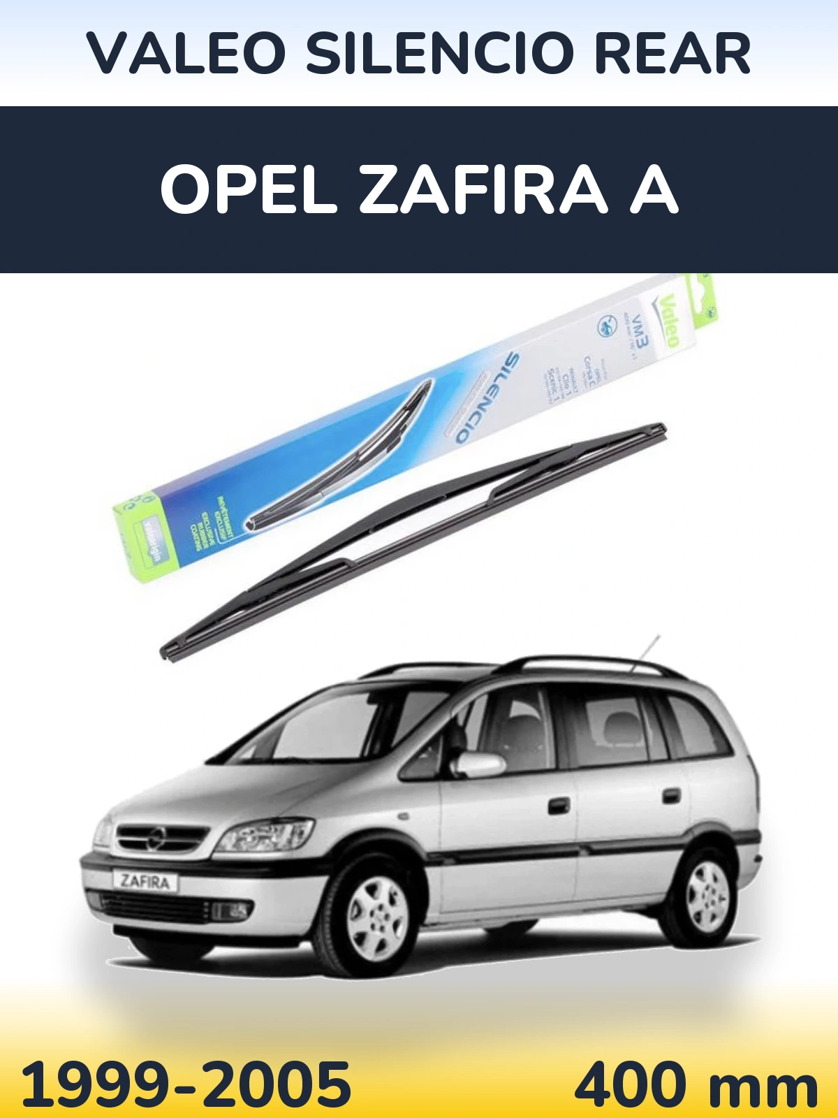 Torkarblad Valeo Silencio Rear för Opel Zafira A