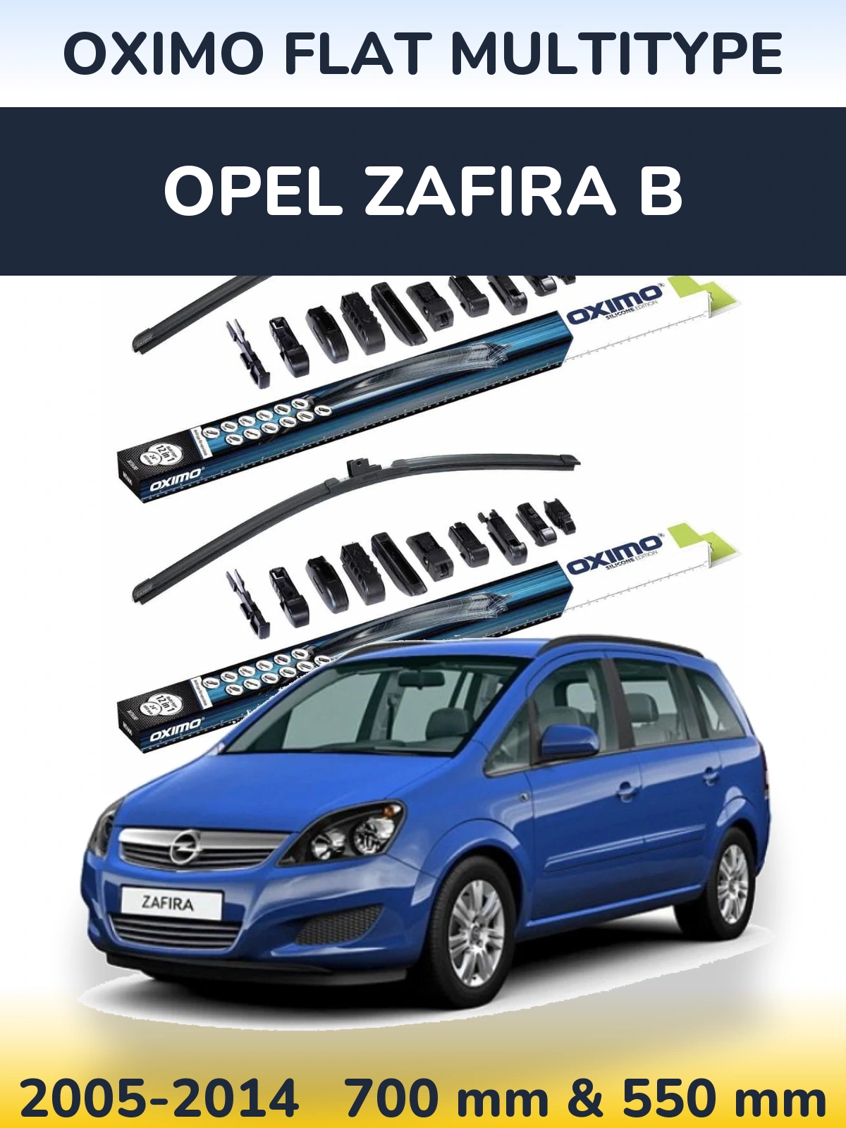 Torkarblad Oximo Flat MultiType för Opel Zafira B