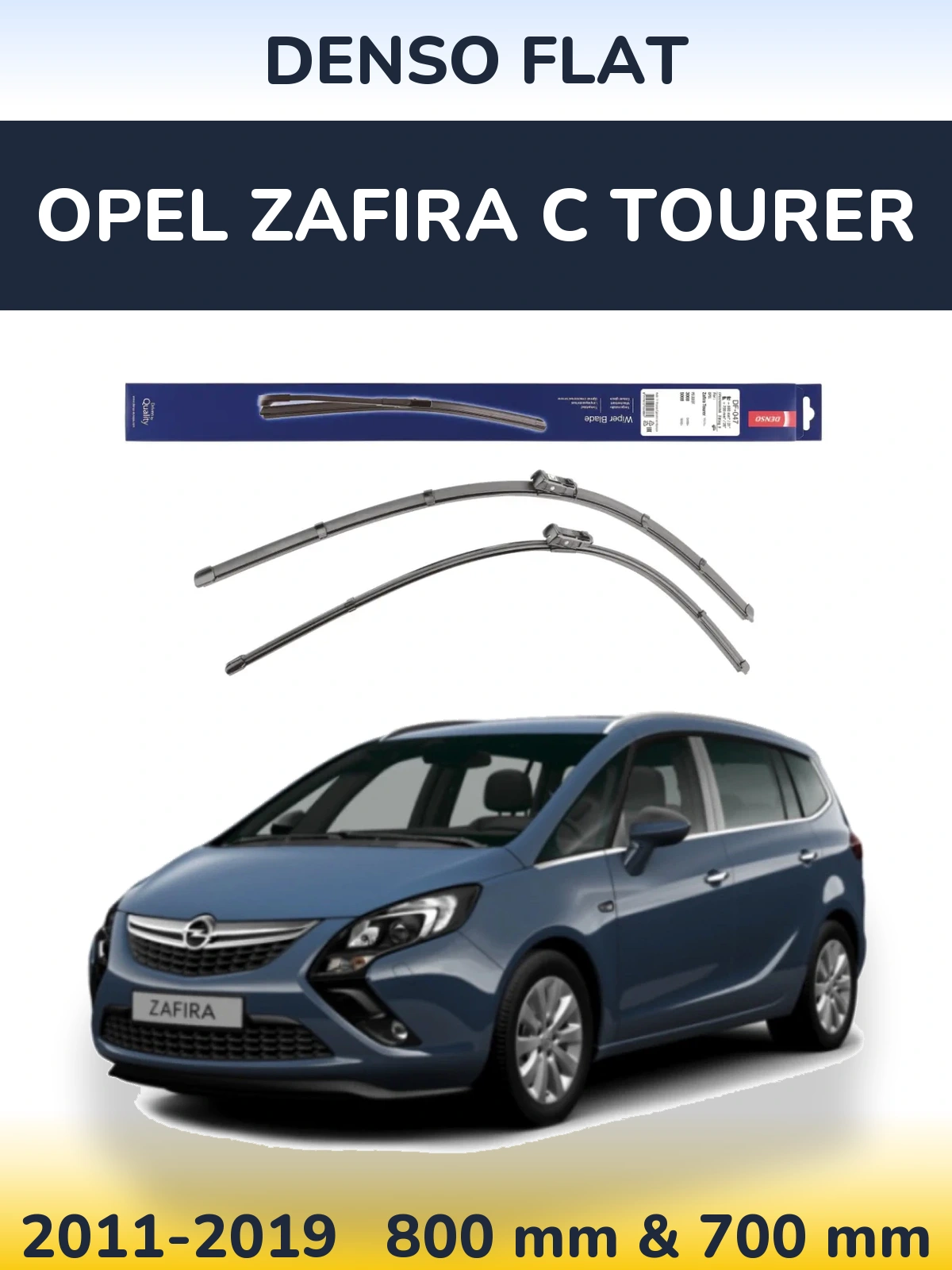 Torkarblad Denso Flat för Opel Zafira C Tourer