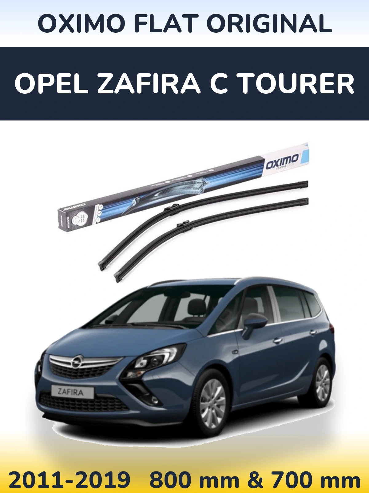 Torkarblad Oximo Flat Original för Opel Zafira C Tourer