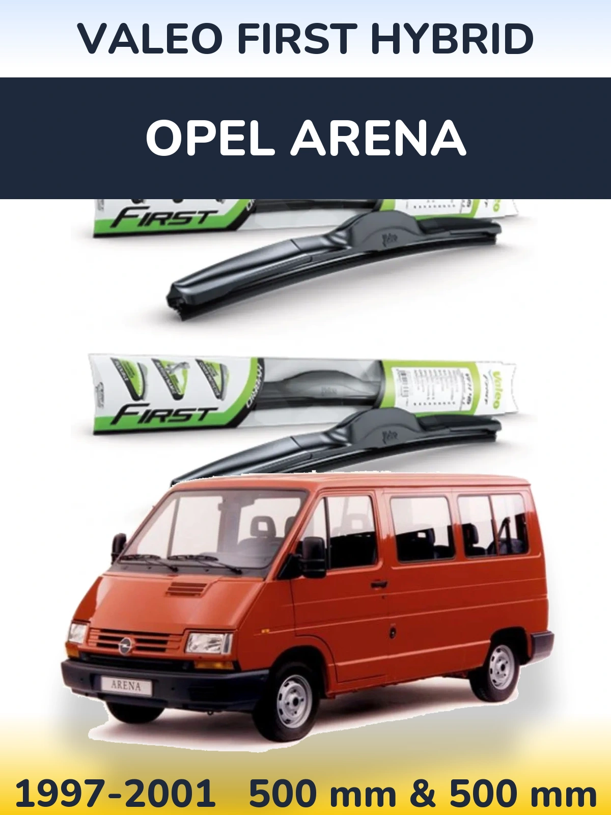 Torkarblad Valeo First Hybrid för Opel Arena