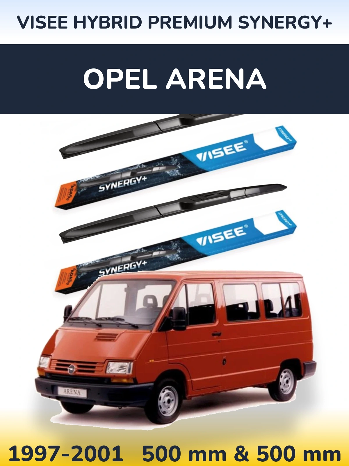 Torkarblad VISEE HYBRID PREMIUM SYNERGY+ för Opel Arena