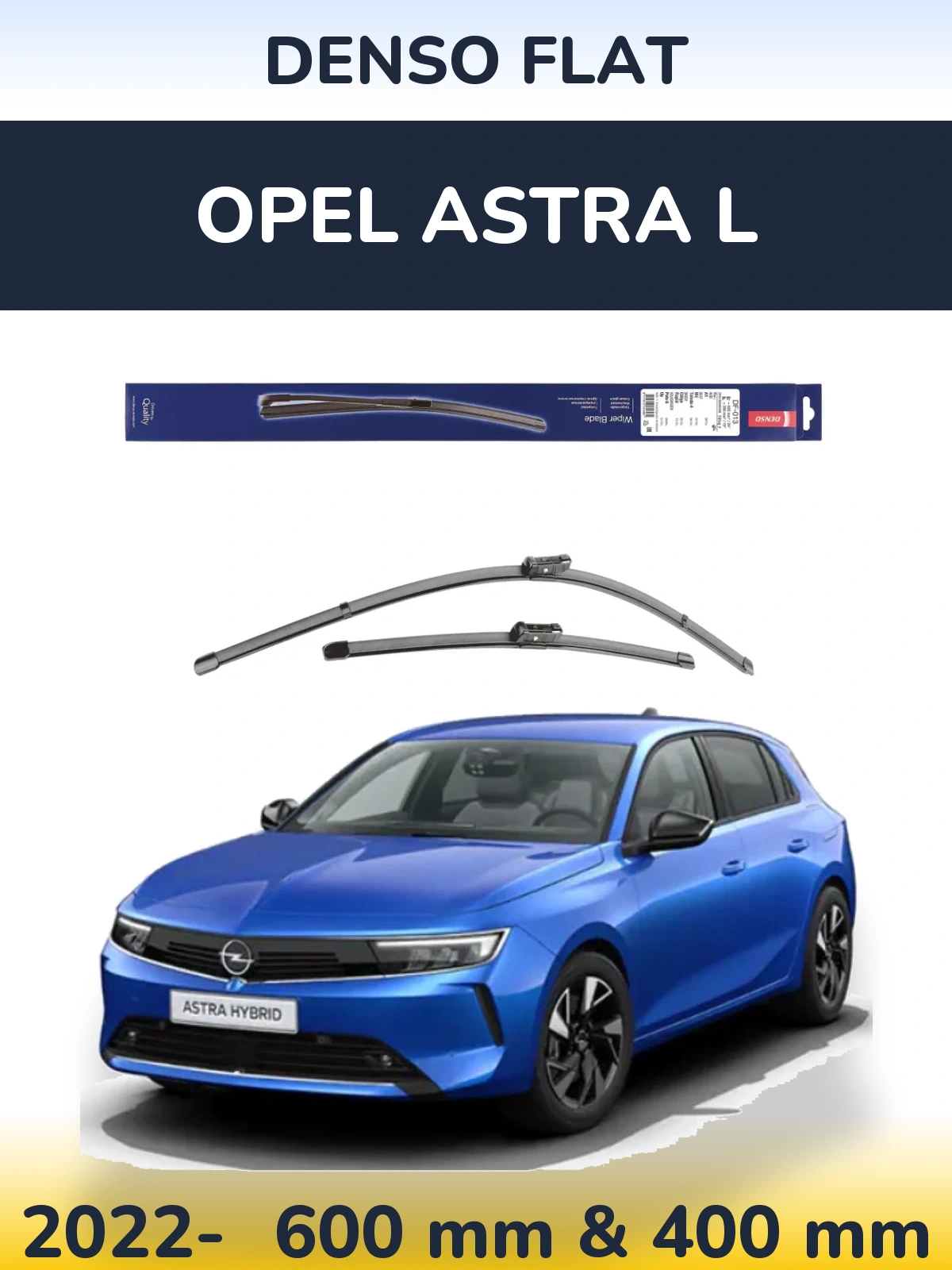 Torkarblad Denso Flat för Opel Astra L