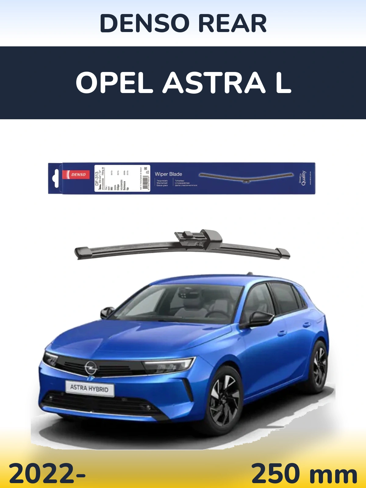Torkarblad Denso Rear för Opel Astra L