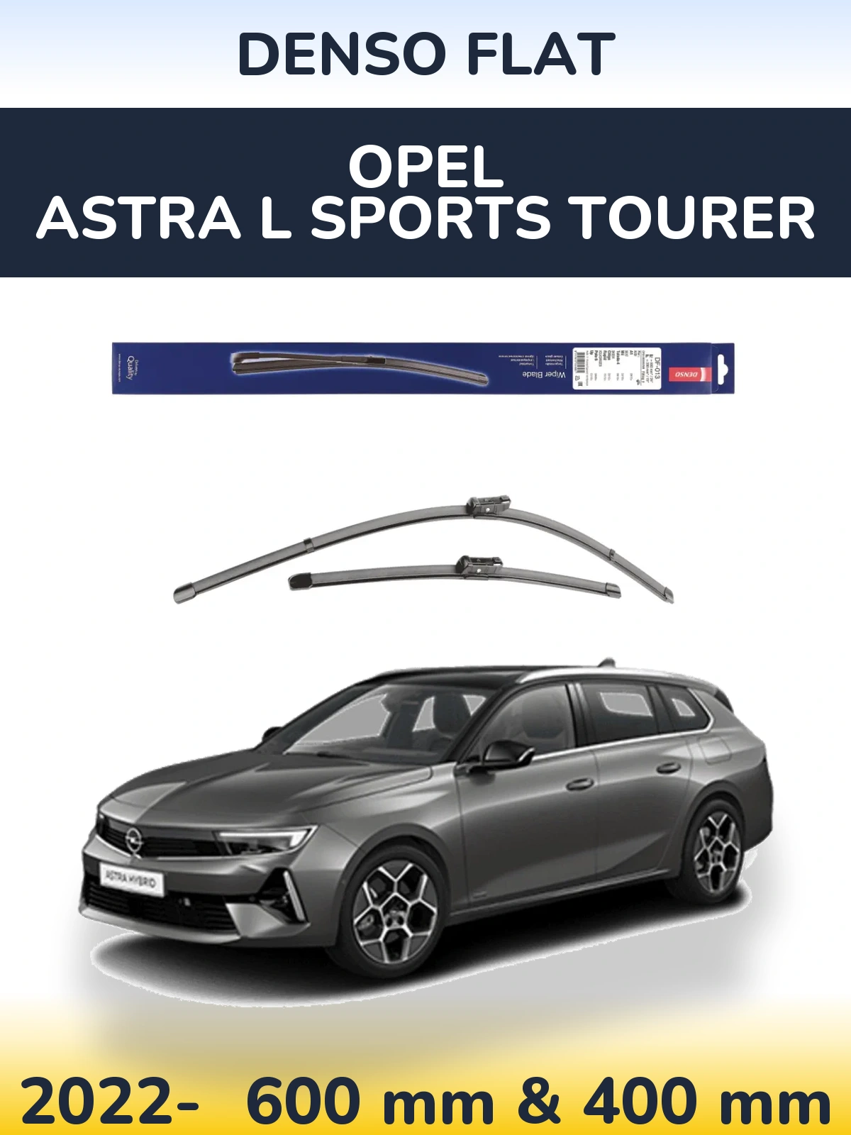 Torkarblad Denso Flat för Opel Astra L Sports Tourer