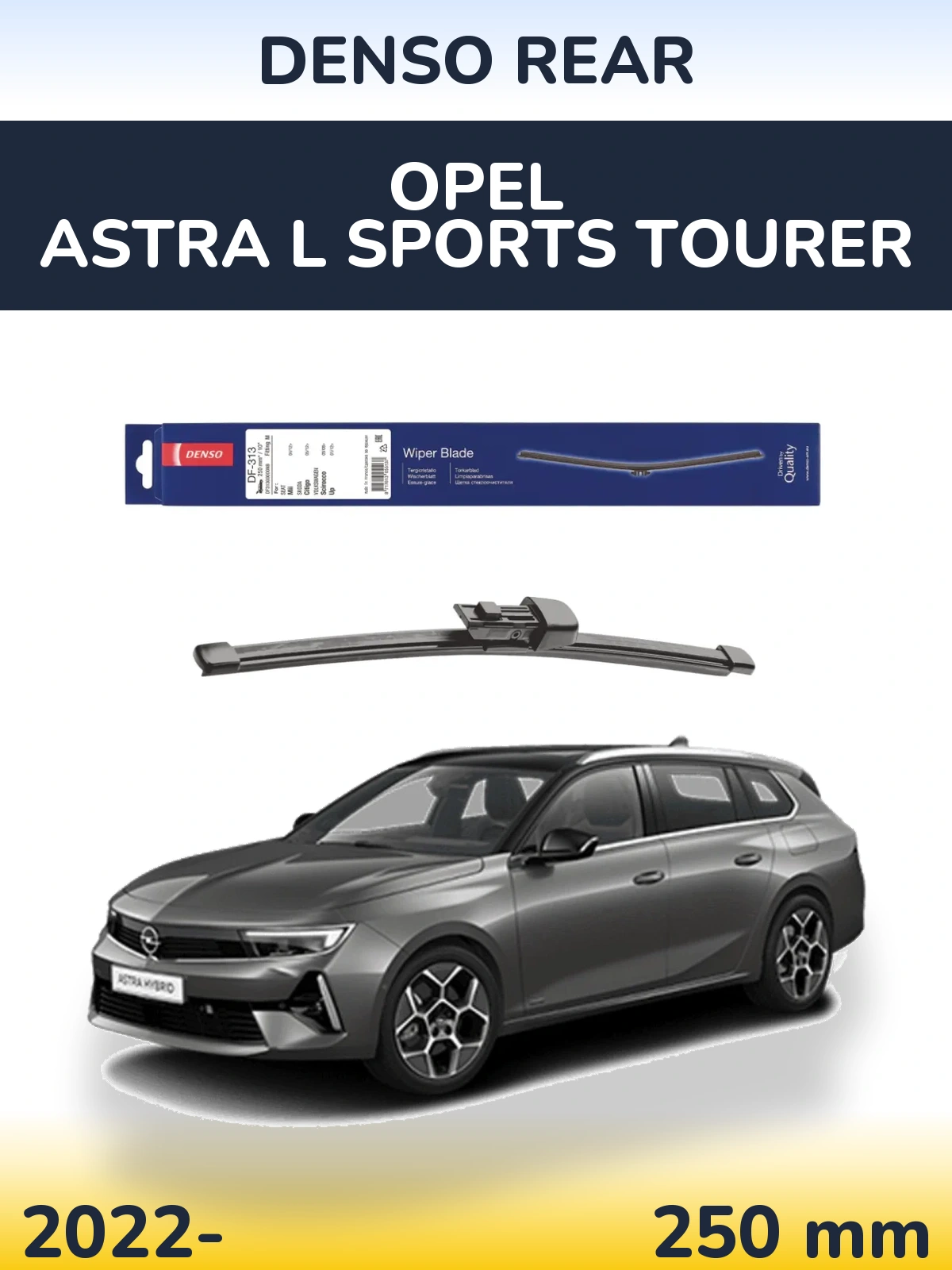 Torkarblad Denso Rear för Opel Astra L Sports Tourer
