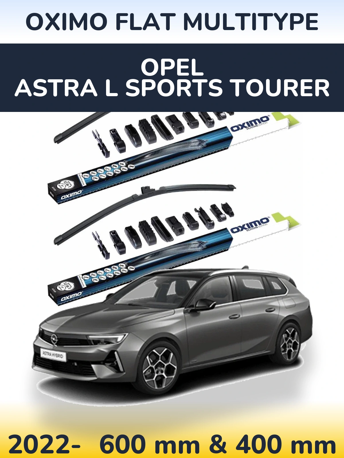Torkarblad Oximo Flat MultiType för Opel Astra L Sports Tourer