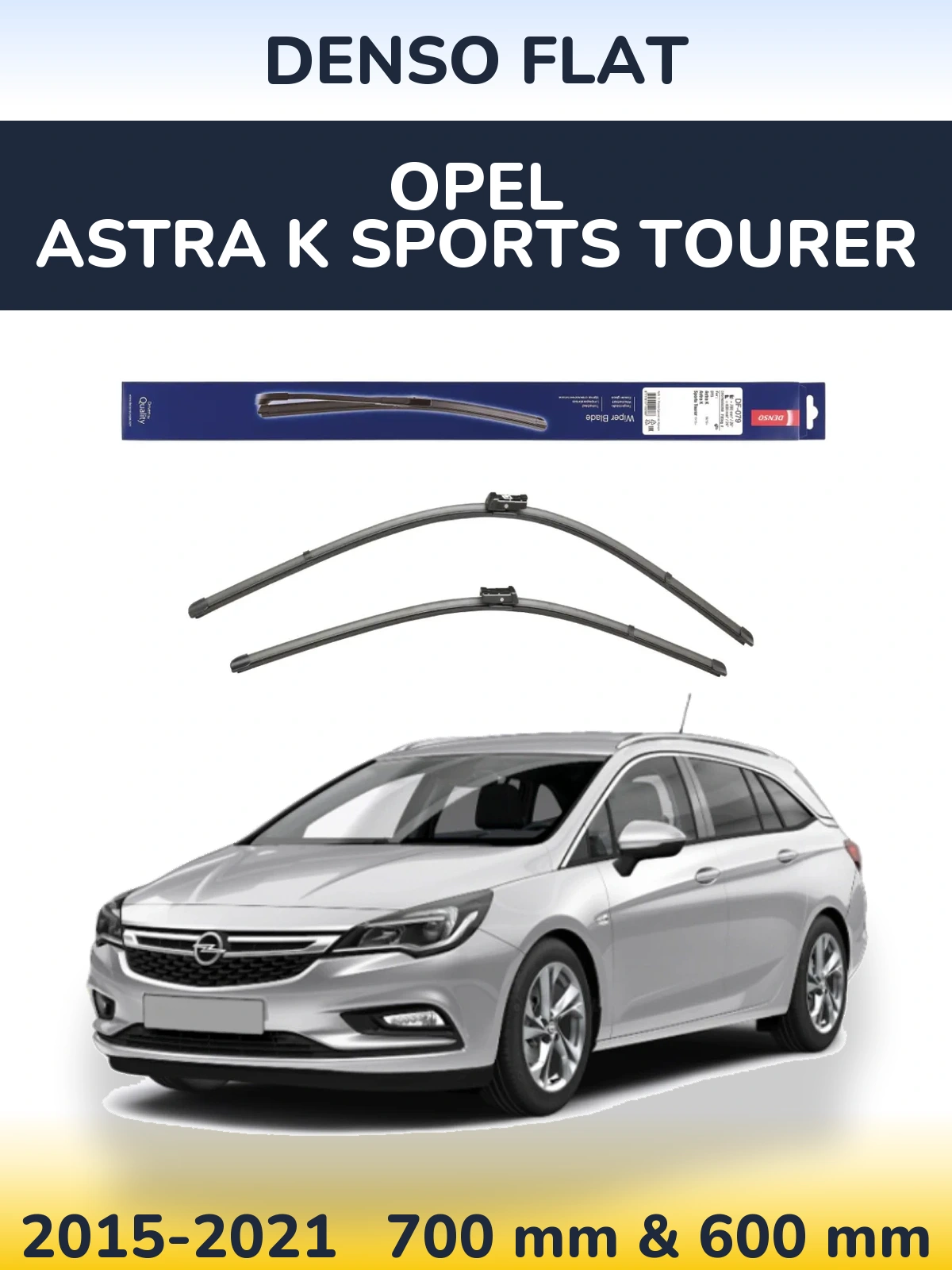 Torkarblad Denso Flat för Opel Astra K Sports Tourer