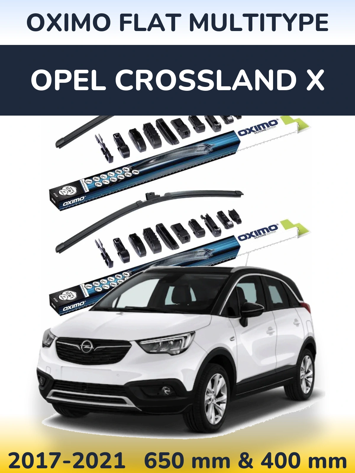 Torkarblad Oximo Flat MultiType för Opel Crossland X