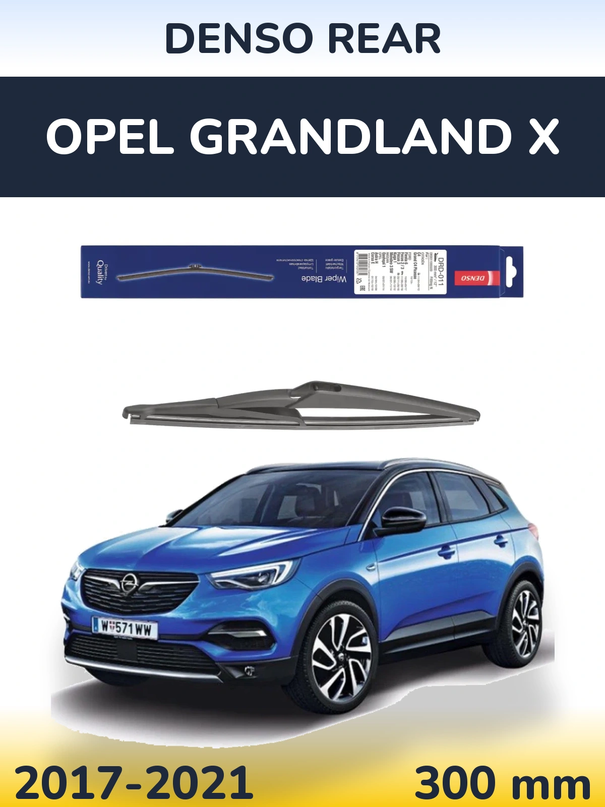 Torkarblad Denso Rear för Opel Grandland X