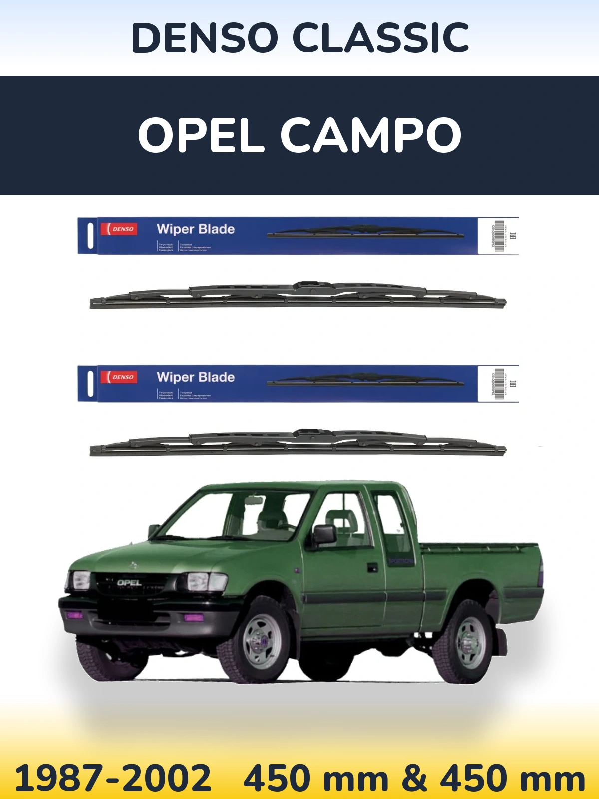 Torkarblad Denso Classic för Opel Campo