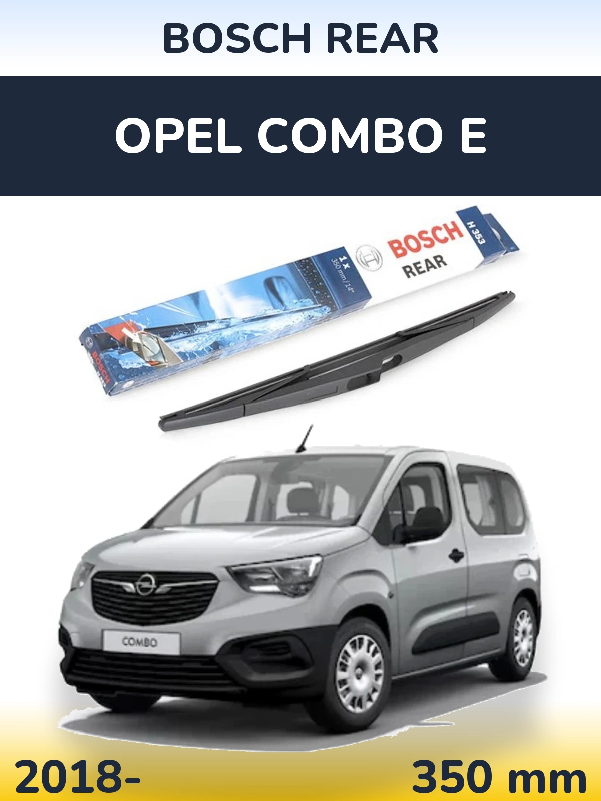 Torkarblad BOSCH Rear för Opel Combo E