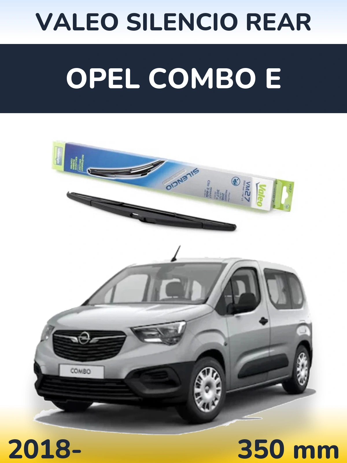 Torkarblad Valeo Silencio Rear för Opel Combo E