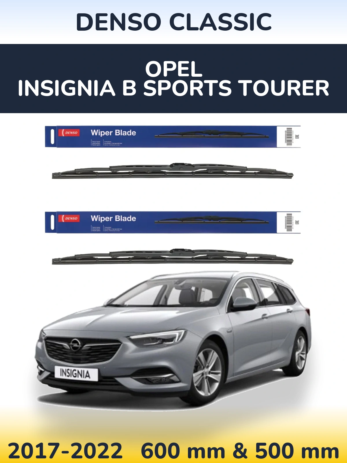 Torkarblad Denso Classic för Opel Insignia B Sports Tourer