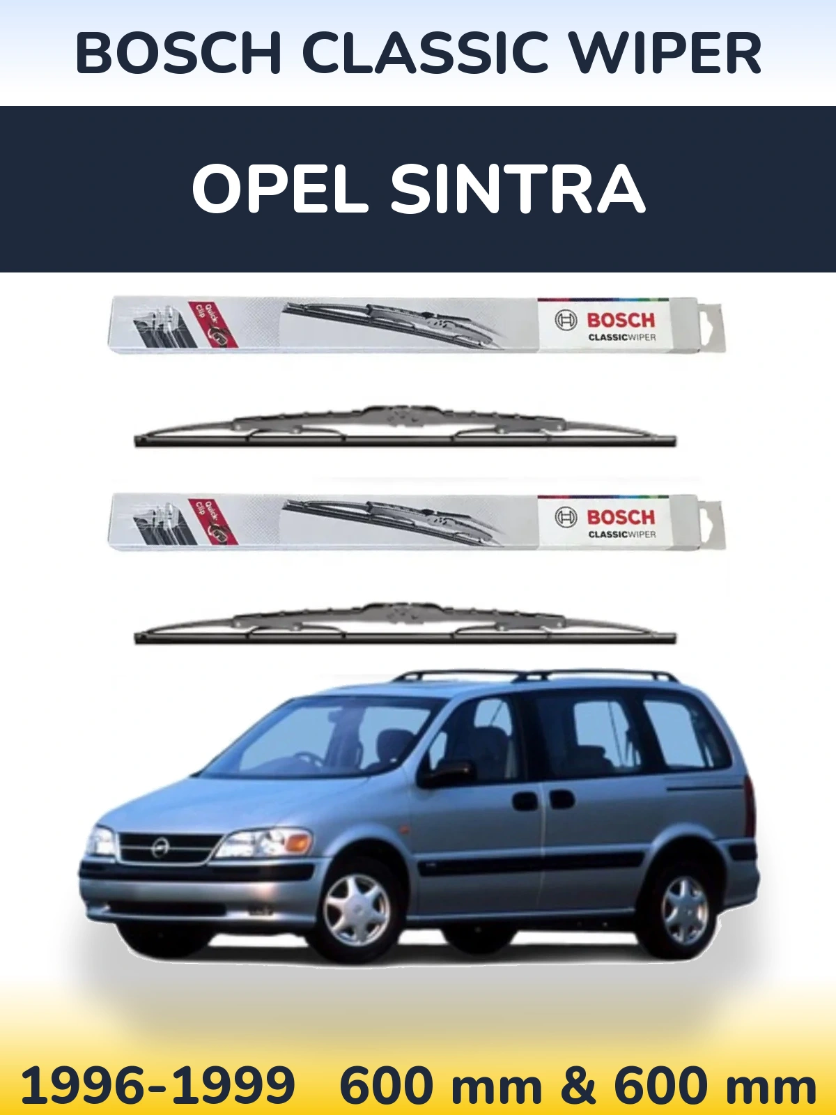 Torkarblad BOSCH Classic Wiper för Opel Sintra