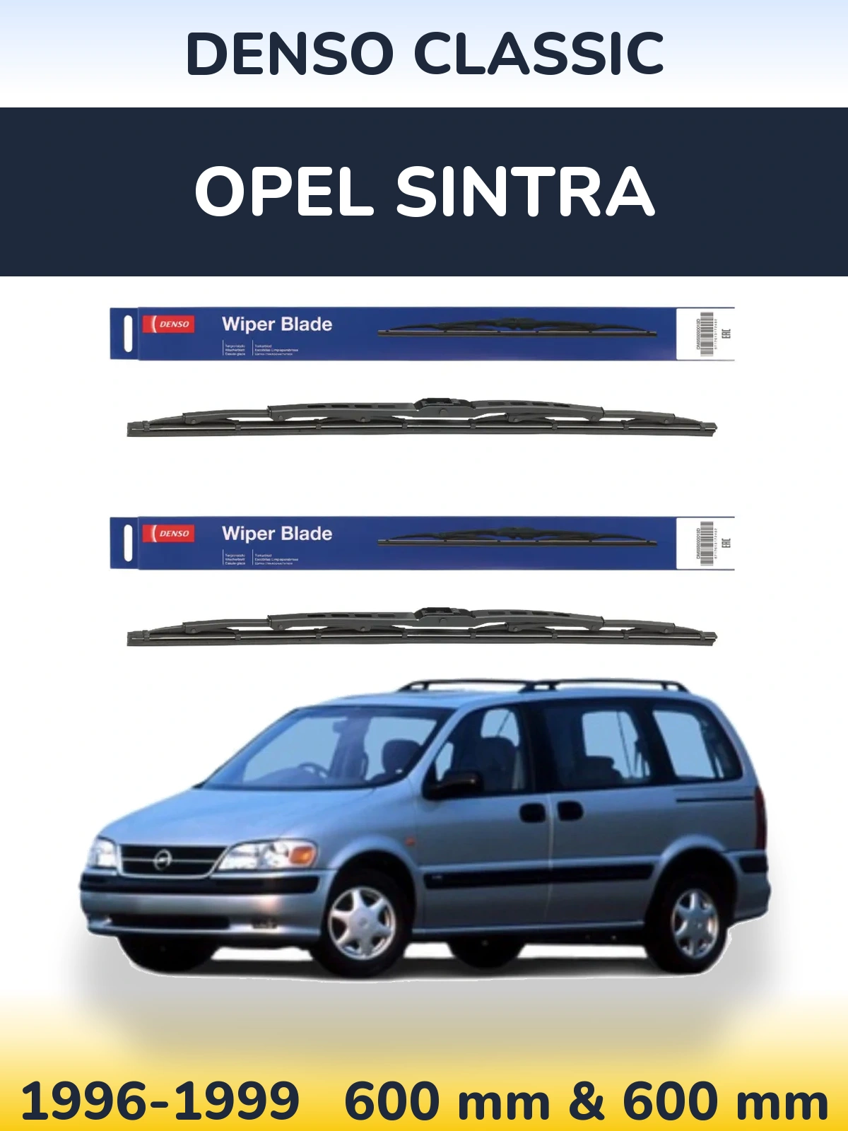 Torkarblad Denso Classic för Opel Sintra