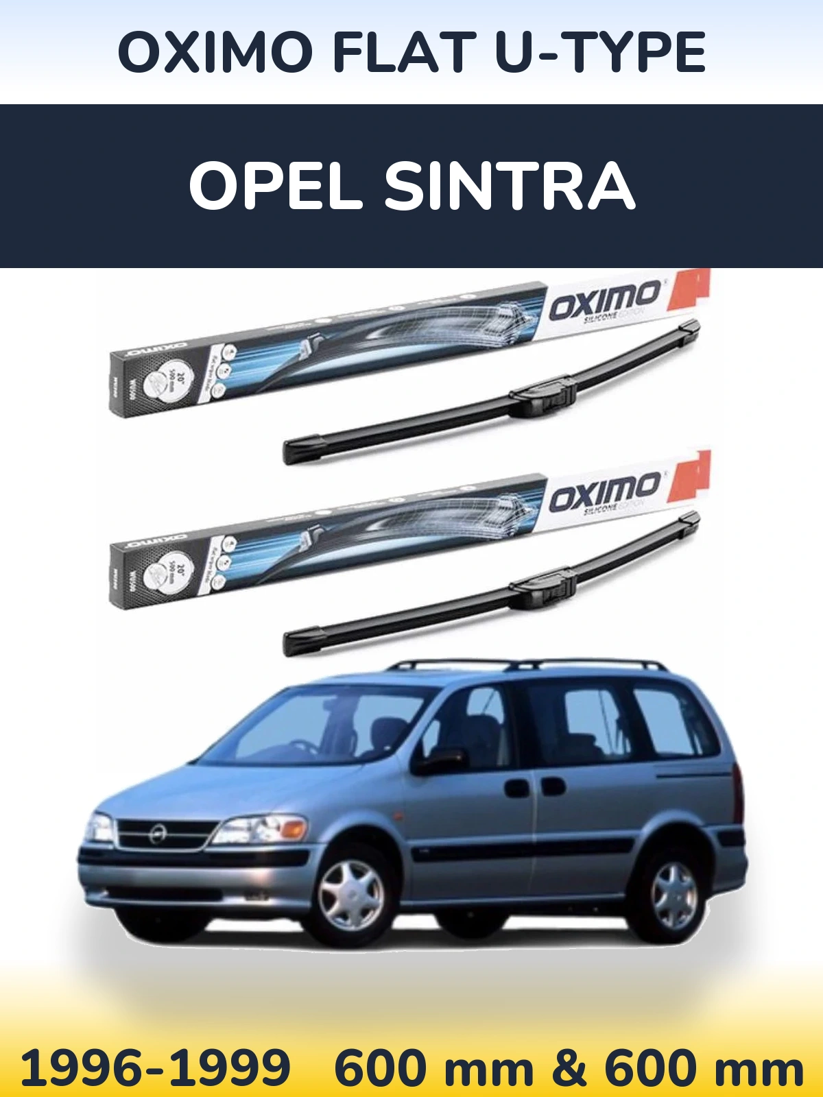 Torkarblad Oximo Flat U-type för Opel Sintra