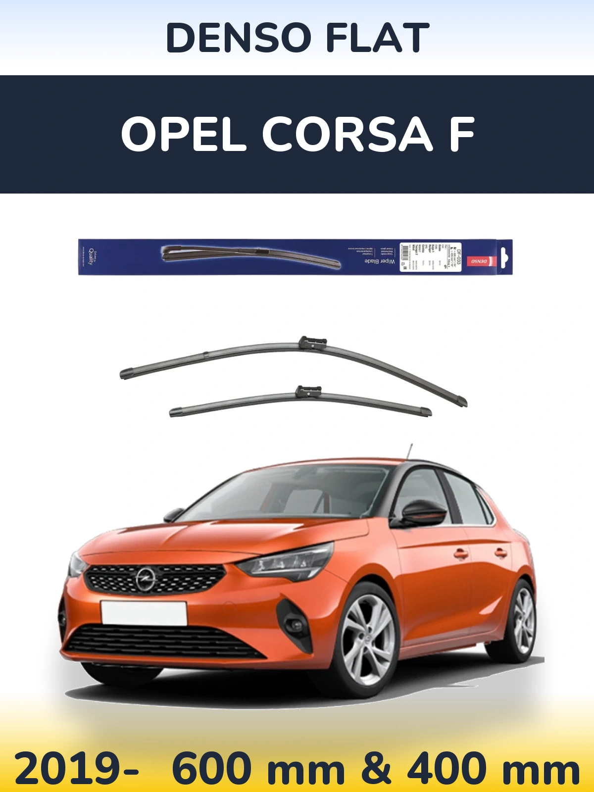 Torkarblad Denso Flat för Opel Corsa F